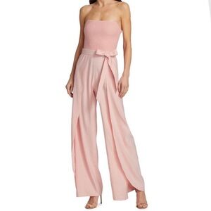 Alice + Olivia Bebe Linen-Blend Jumpsuit